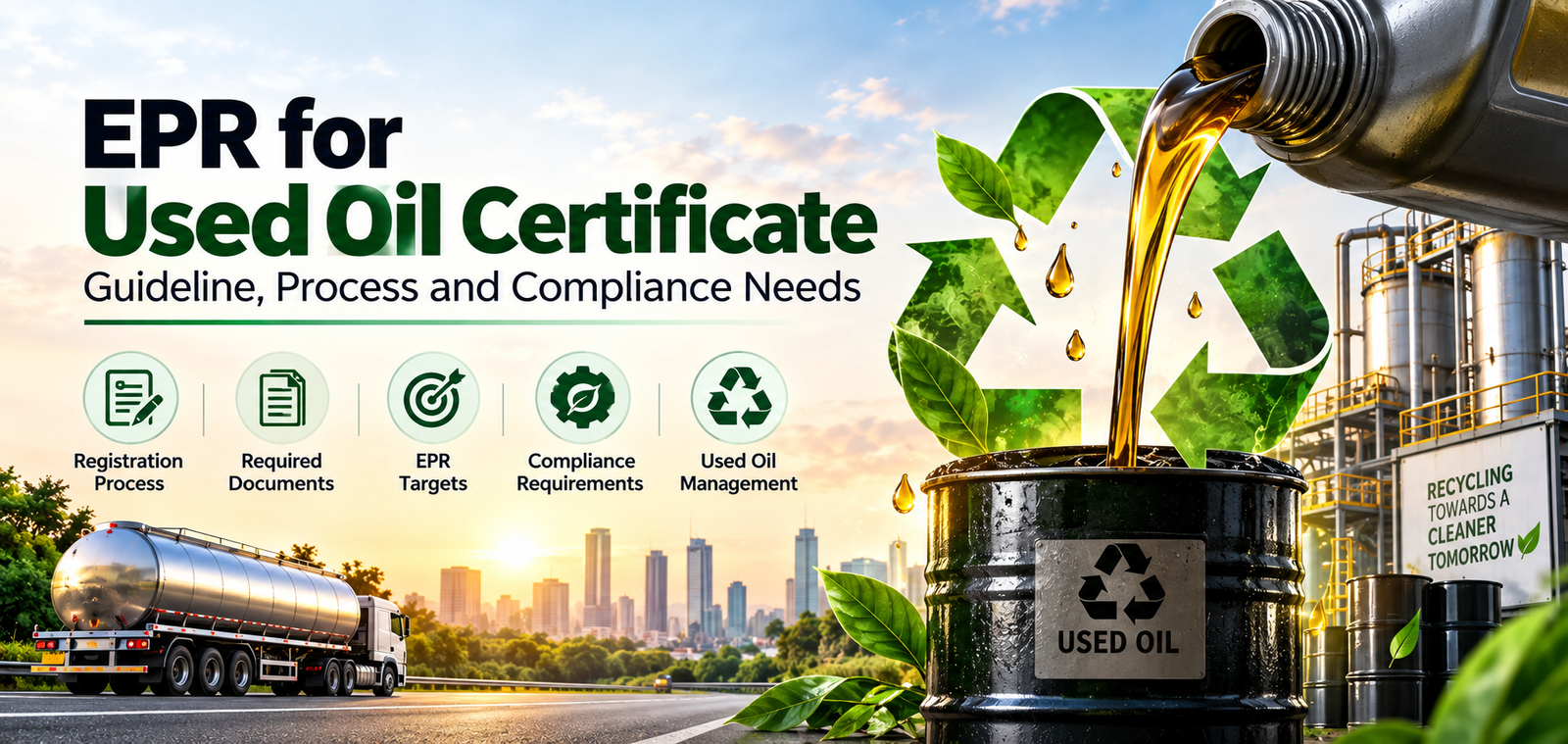 EPR for Used Oil Certificate – Guidelines, Process and Compliance Needs